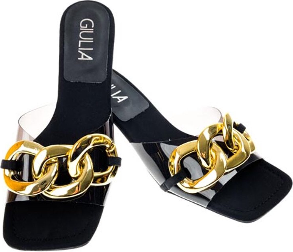 Giulia Dames Slipper | Zwart | Maat: 40