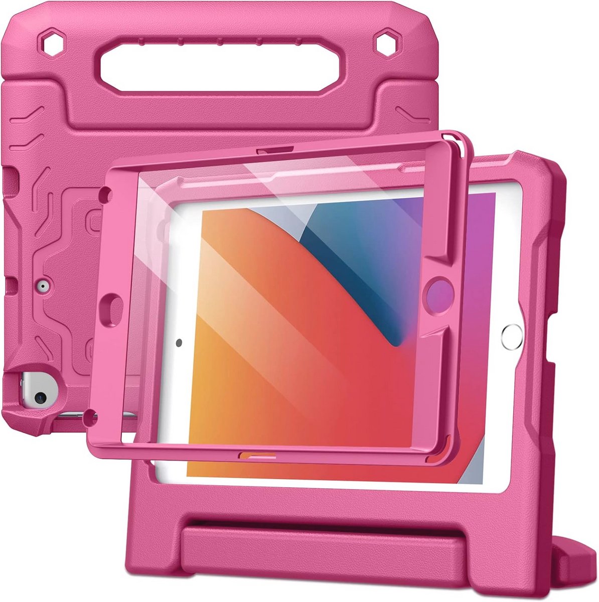 Kindertablet Bescherming voor iPad mini 5/4/3/2/1 met Schermbescherming en Schokbestendige Handgreep