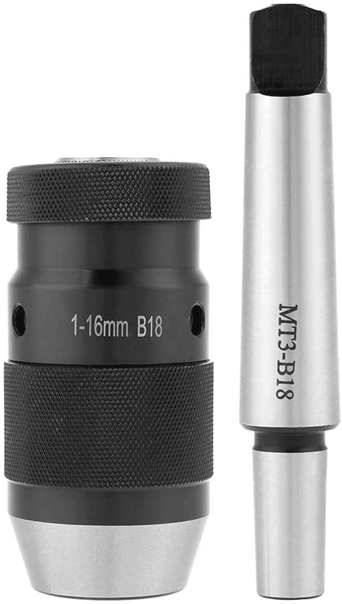 Snelspanboorkop 1-16 mm met MT3-B18 conisch mandrel