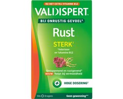 Valdispert Rust Sterk - Natuurlijk voedingssupplement met Valeriaanwortel voor rust & ontspanning* en vitamine B12- 50 tabletten