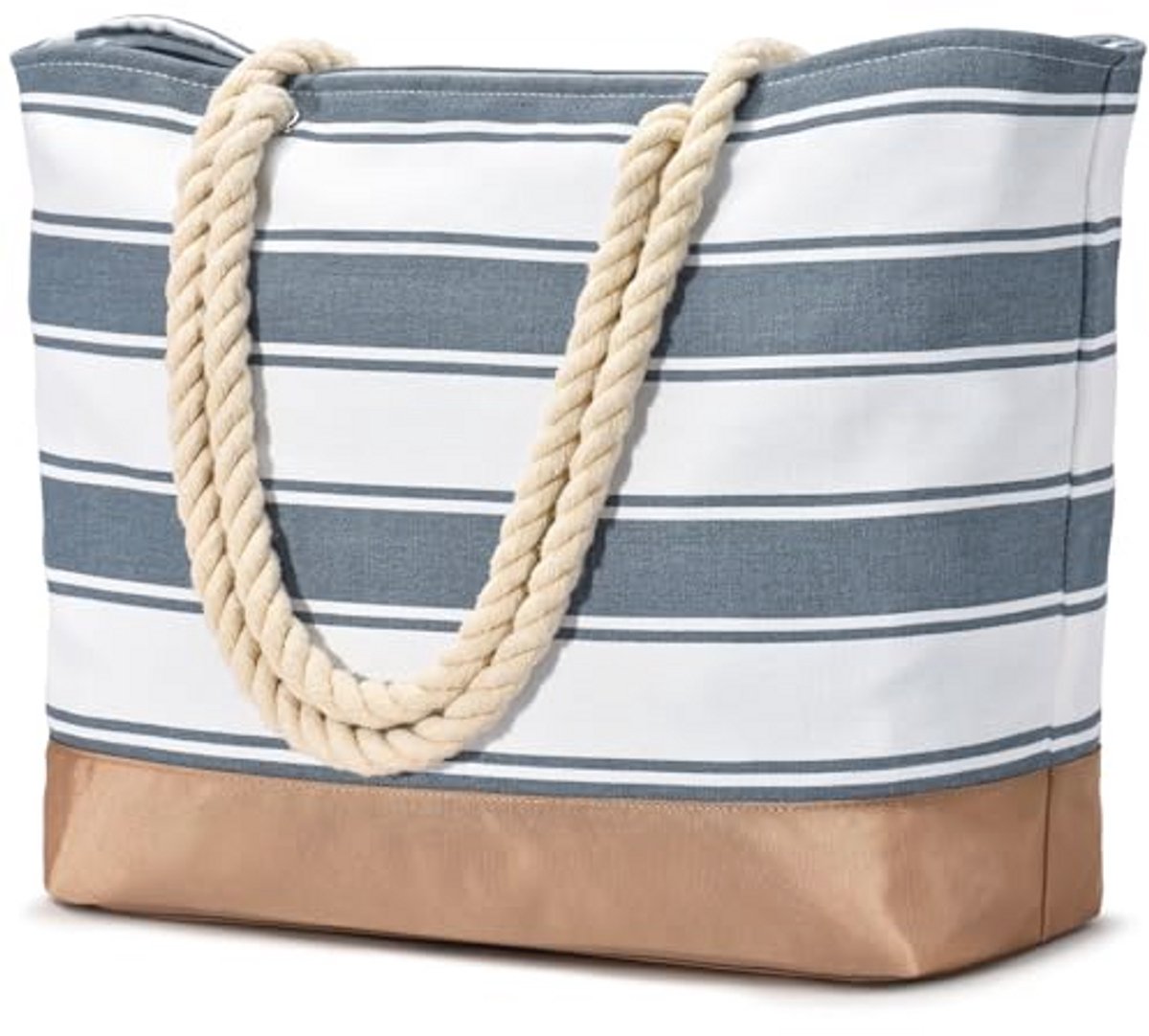 Grote waterdichte strandtas met ritssluiting - Ideale tote bag en handtas voor dames