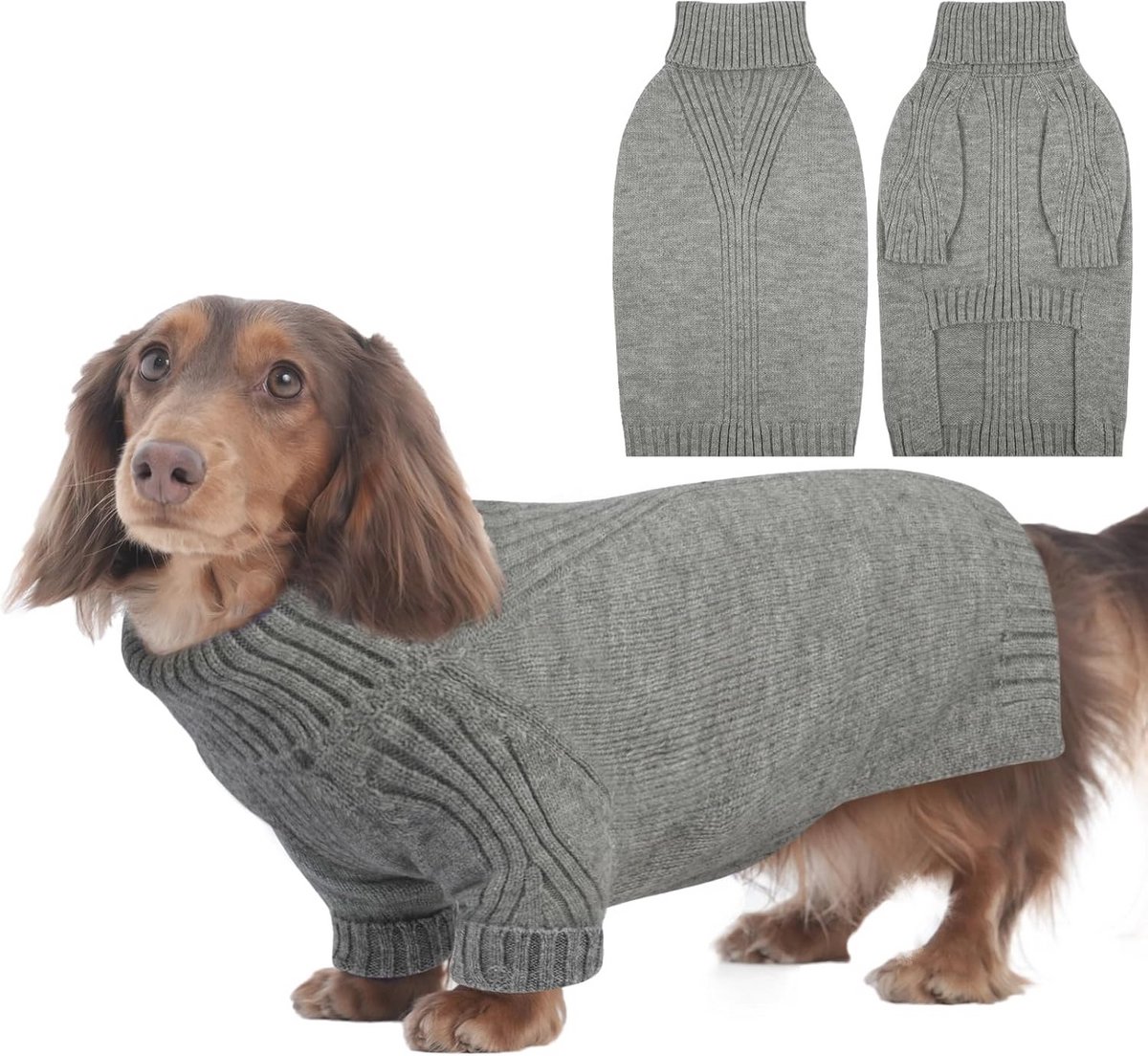 Dikke en Warme Honden Trui met Col - Voor Kleine tot Middelgrote Honden