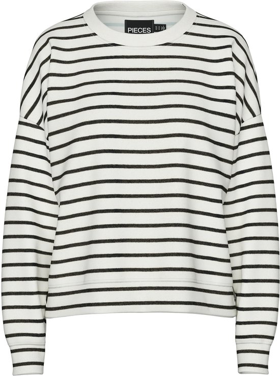 Pieces Homewear top - Cloud Dancer Black - maat 44 (44) - Dames Volwassenen - Katoen/polyester- 17146886-Cloud Dancer Black-44