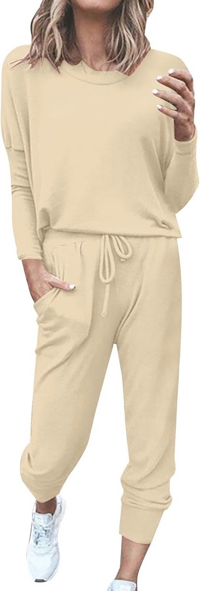 Dames Joggingpak Grote Maten - Loungewear Set en Trainingspak voor Thuis
