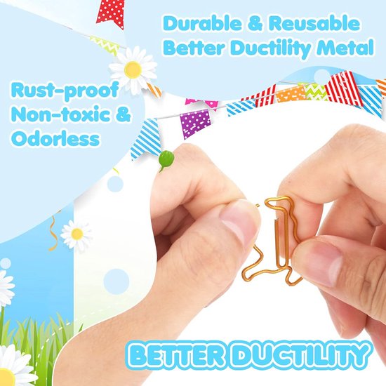 300 stuks paperclips, 2,8 cm, kleurrijke metalen paperclips, kunststof