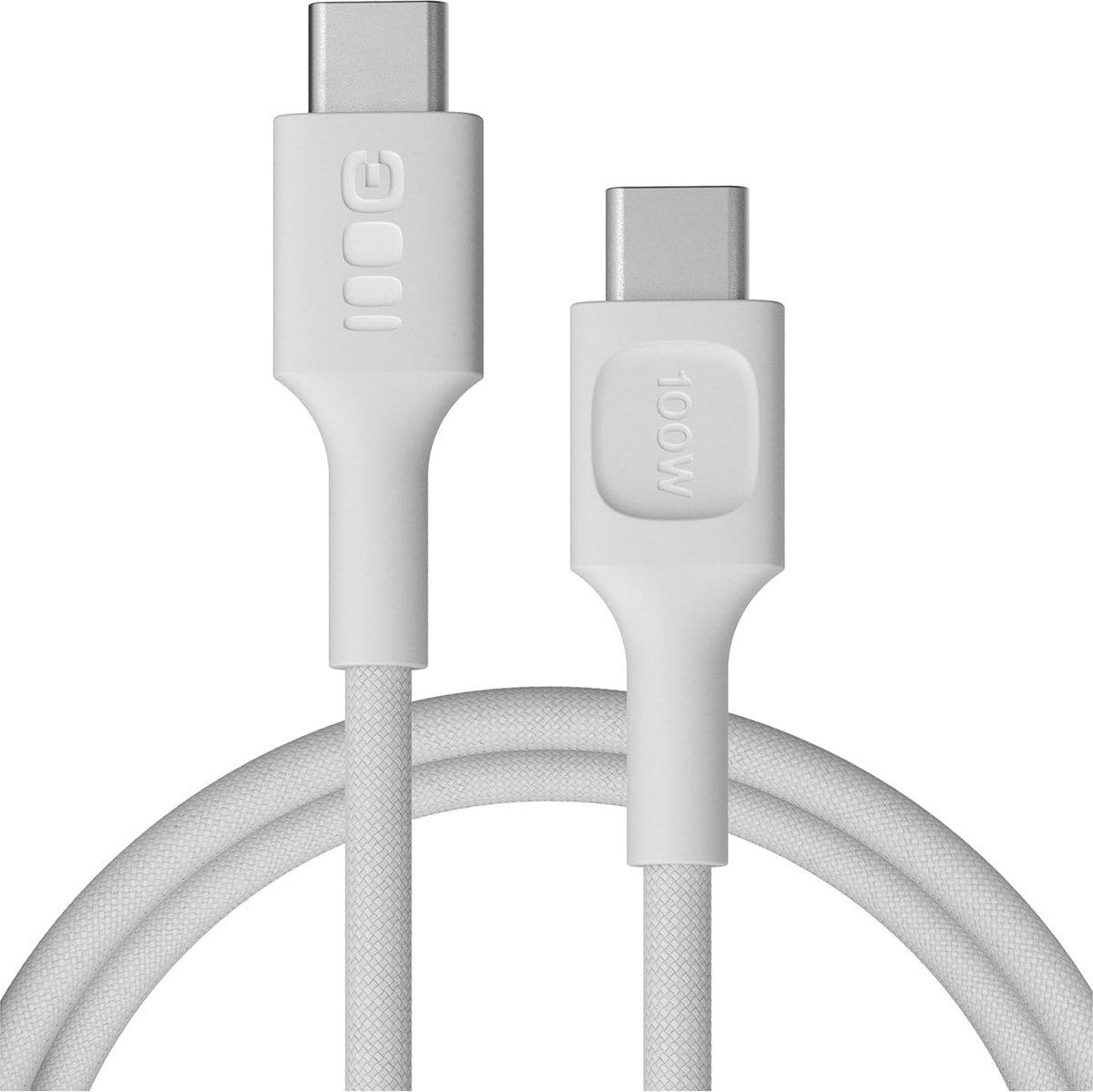 Extra Lange USB-C Oplaadkabel 200 cm – 100 W Power Delivery, Gevlochten Nylon, 480 Mbps Gegevensoverdracht voor Kantoor en Thuis