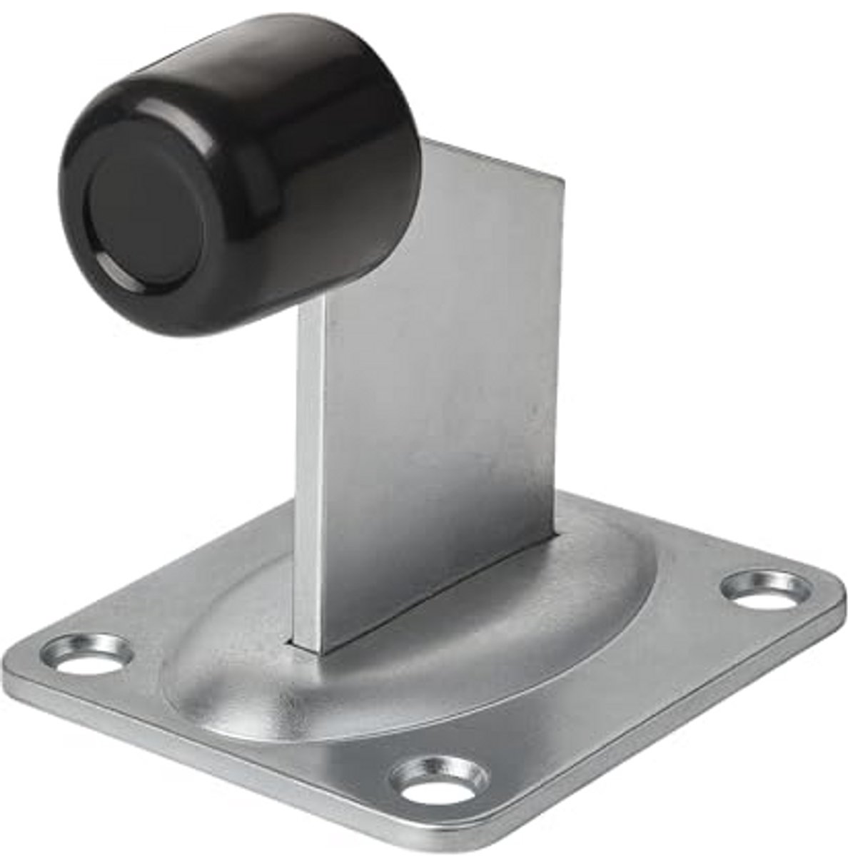 Torstopper met rubberen buffer 100 x 80 mm voor zware deuren en roldeuren