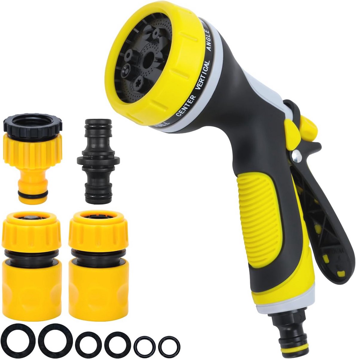 Tuinslang en Spuitpistool Set met Fittingen en Connectors voor Watering