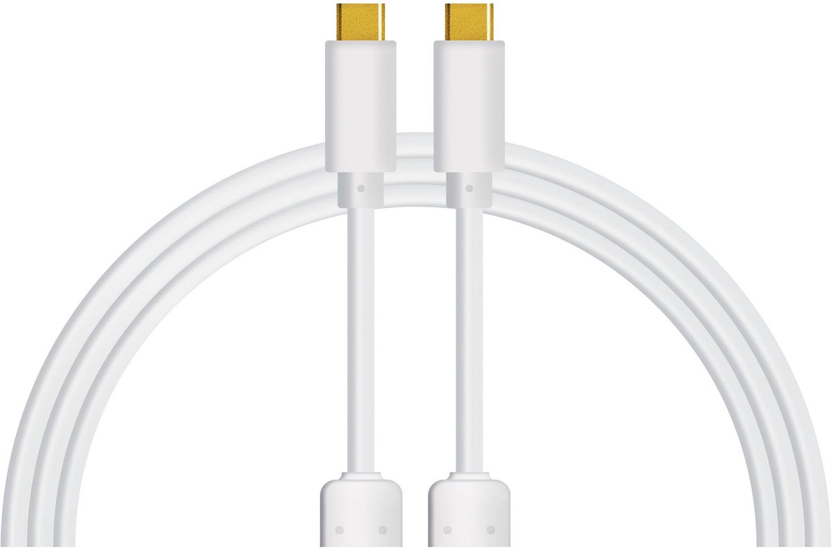 DJ TechTools Chroma Cables USB-C naar USB-C 2 meter (wit)