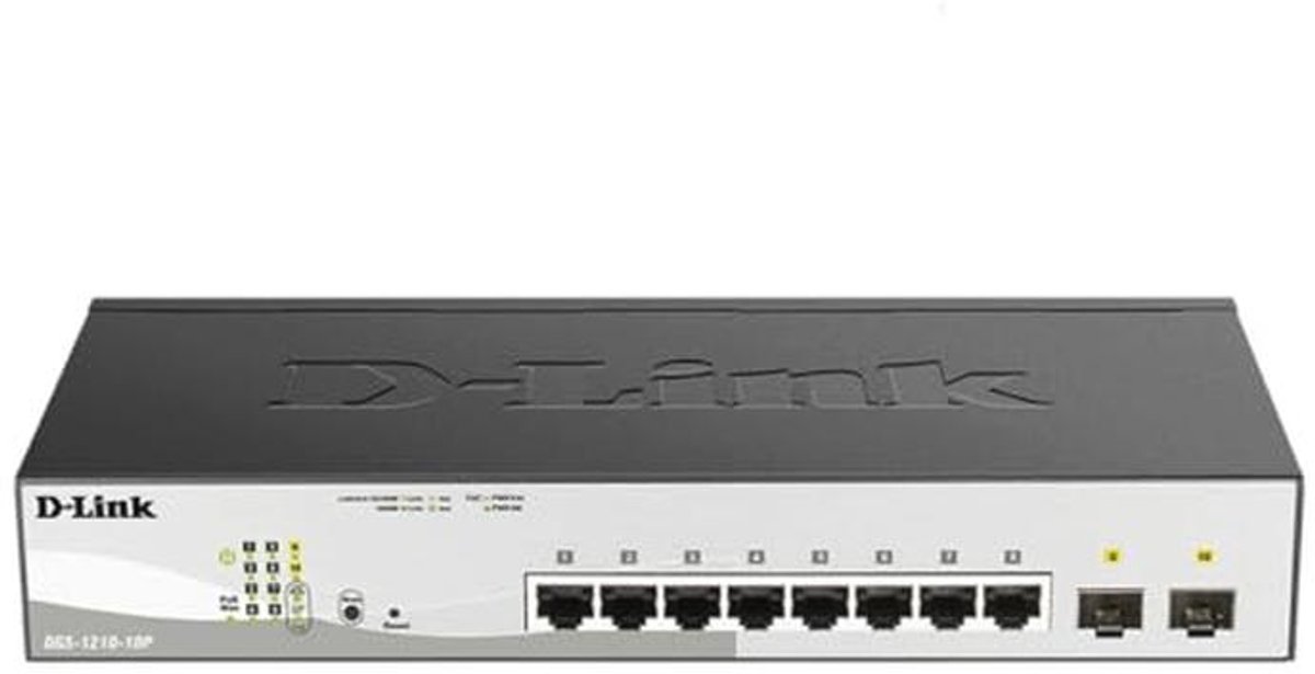 10-Poort Gigabit Smart Managed Switch met SFP Poorten en PoE