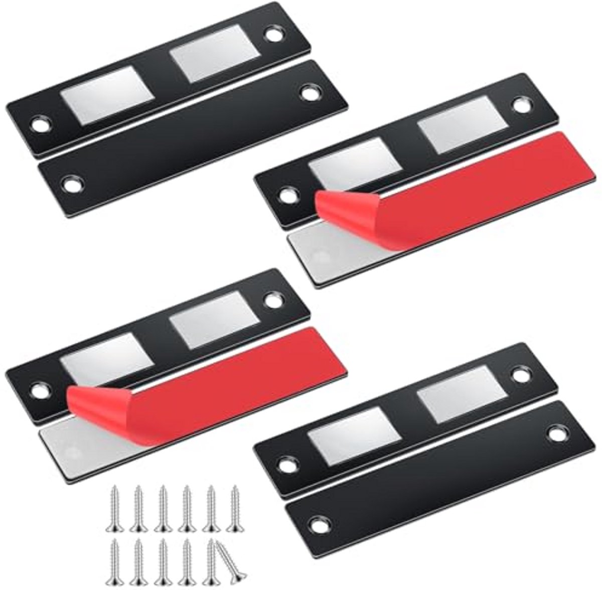 Ultradunne Magnetische Deursluiter - Zelfklevend en Magneetsluiting voor Meubels