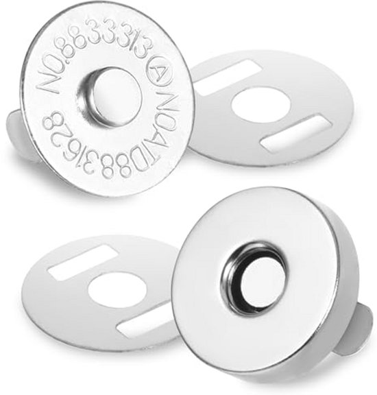 Magnetische Sluitingen Tassen Zilver
