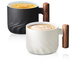 Set van 2 espressokopjes 70 ml voor cappuccino, moka en macchiato