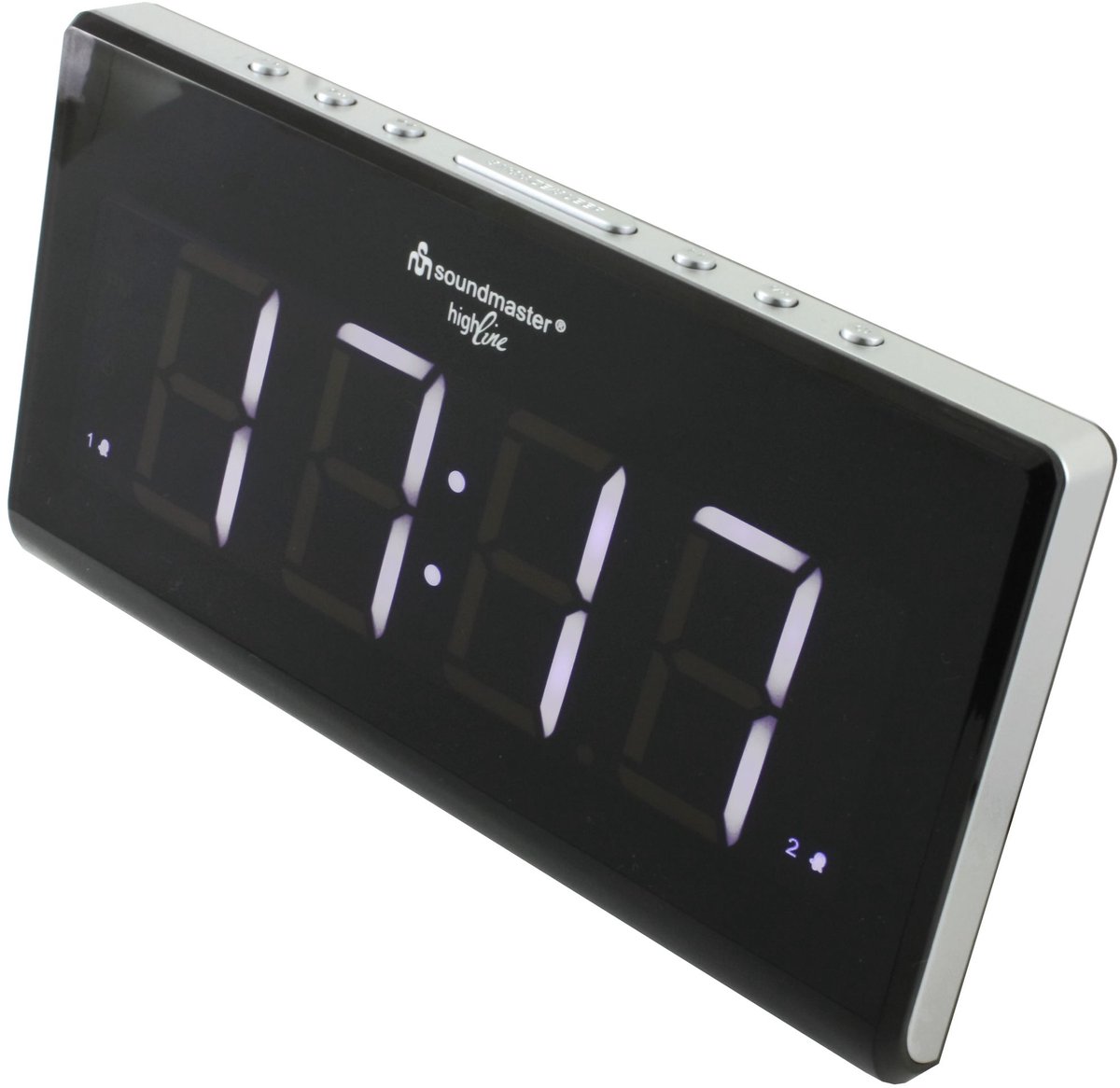 Soundmaster UR8400 Jumbo LED wekkerradio met dimbaar display