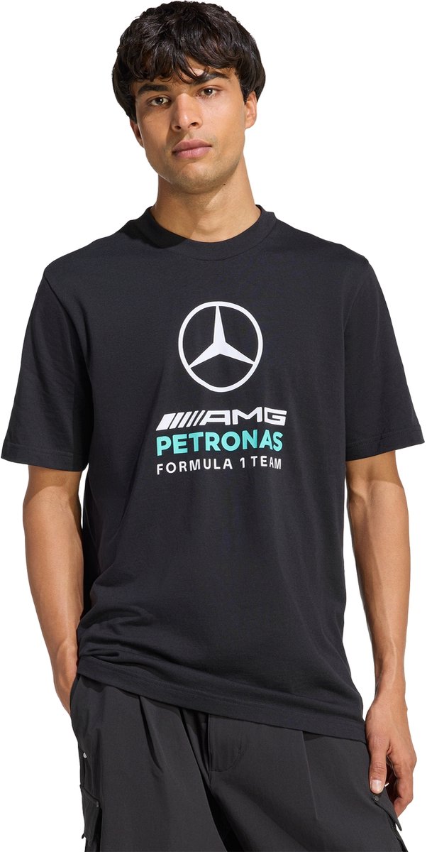 Adidas Performance Mercedes Amg Petronas Formula 1 Team Dna Graphic T-Shirt Heren Zwart