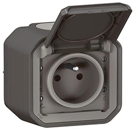 Legrand 090465 Prise Étanche IP66 2P T 16A 250V Gris Legrand 090465 Prise Étanche IP66 2P T 16A 250V Gris