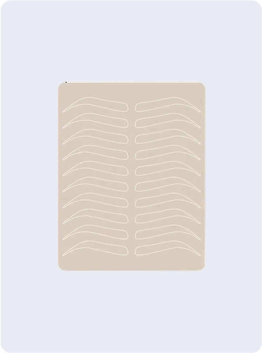 PMU Practice Silicone Rubber Mat – Brows