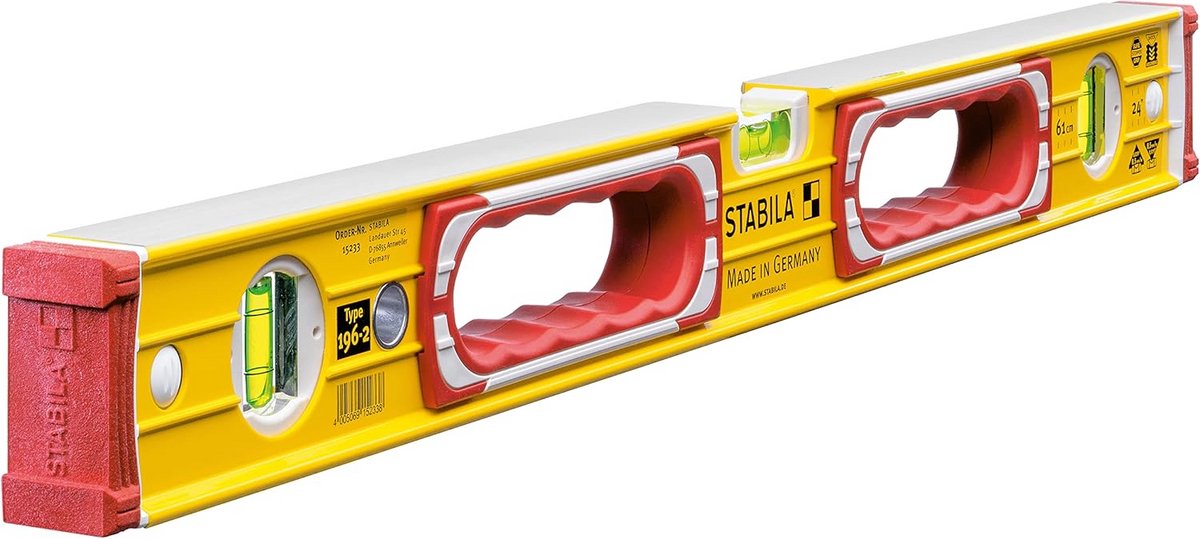 Professionele Waterpas 61 cm - Hoge Precisie en Duurzaamheid voor de Bouw