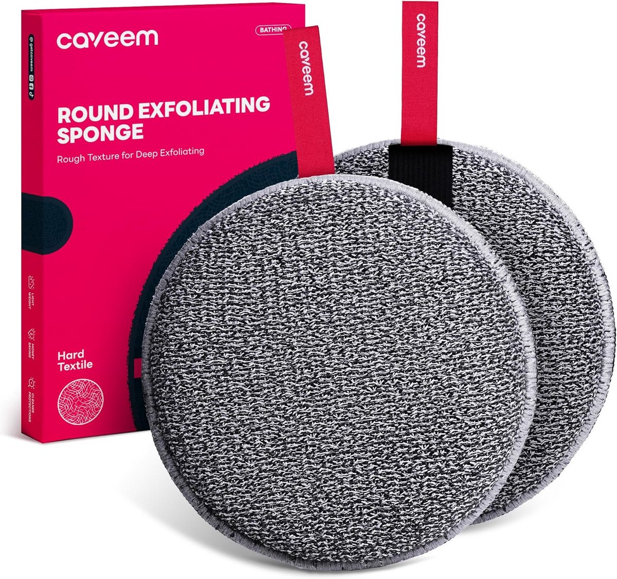 Extra Ruwe Lichaamsscrubber Douche Spons voor Dode Huid Verwijderen
