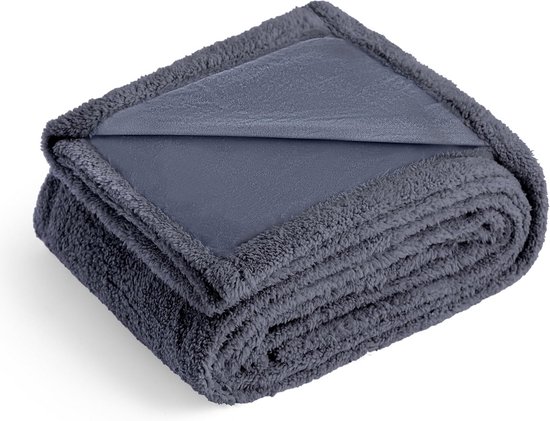 luciphia Waterdichte hondendeken, wasbaar, kattendeken voor katten, honden, puppy, knuffeldeken, zacht, wollig, sherpa fleece, huisdierdeken ter bescherming van bed, bank, camelkleur, 145 x 165 cm