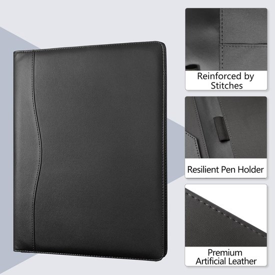 A4 Klembord Folder, Werkmap Premium Business Portfolio Pu