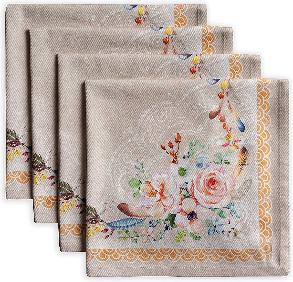 Stunq® Servetten stof set - Dineren – Servet – Napkins set – Wasbaar – Washable