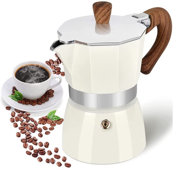 Koffiezetapparaat voor op het fornuis - Italiaanse Espresso Moka Pot voor 4 kopjes -... | bol