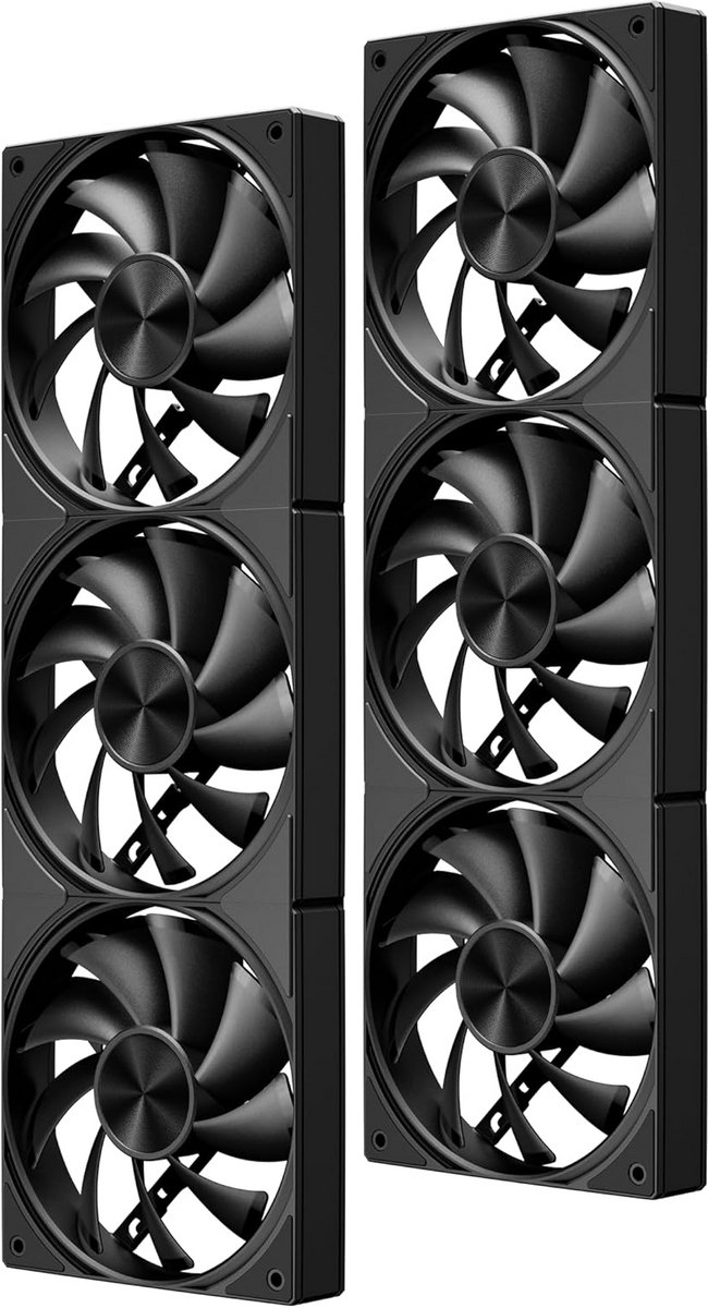 Set van 2x 120mm PC Ventilator (360mm) - Stille PWM Koeling met Hydraulisch Lager