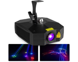 BeamZ Leda RGB animatie laser - Met 100 geïntegreerde animaties - 1,2W RGB laser