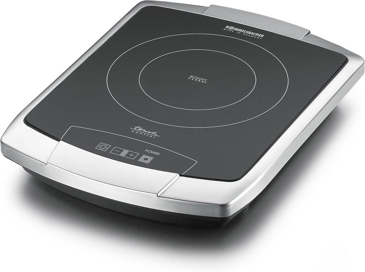 Ronde Inductiekookplaat met 2 Zones en Touch Control - Energiezuinig Koken
