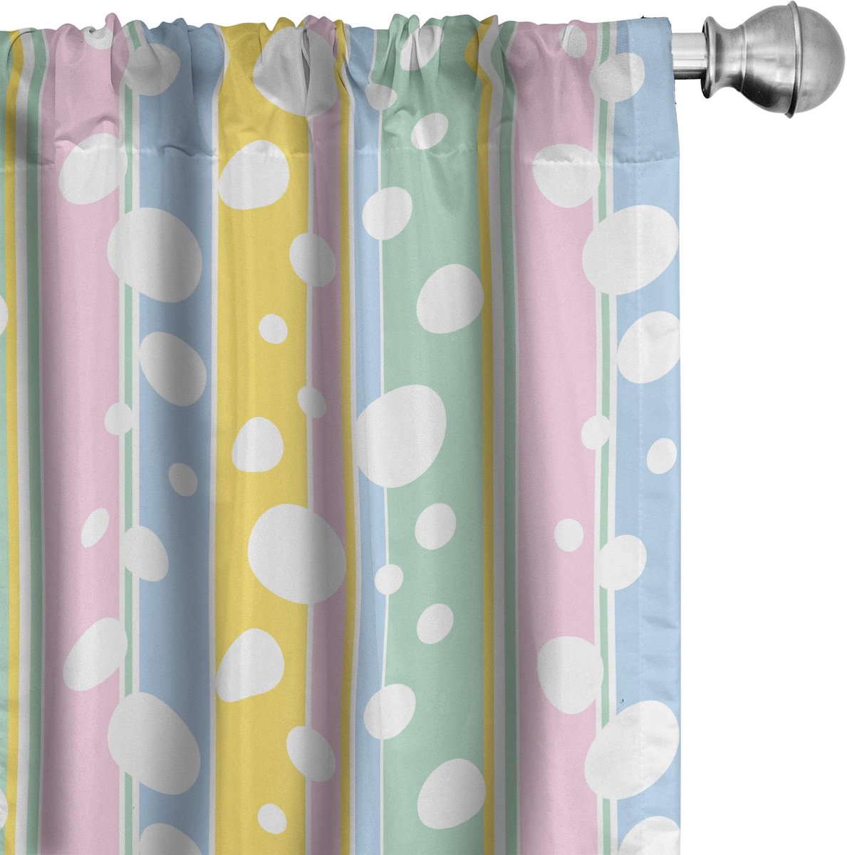 ABAKUHAUS Abstrakt – Voorhangen – 2x75x175 cm – Mikrofaser – Multicolor Mehrfarbig