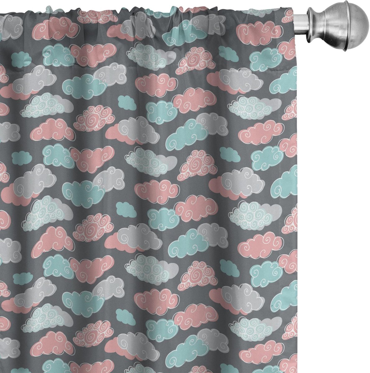 ABAKUHAUS Wolkengordijnen – 2x panelen, 75×225 cm, multicolor