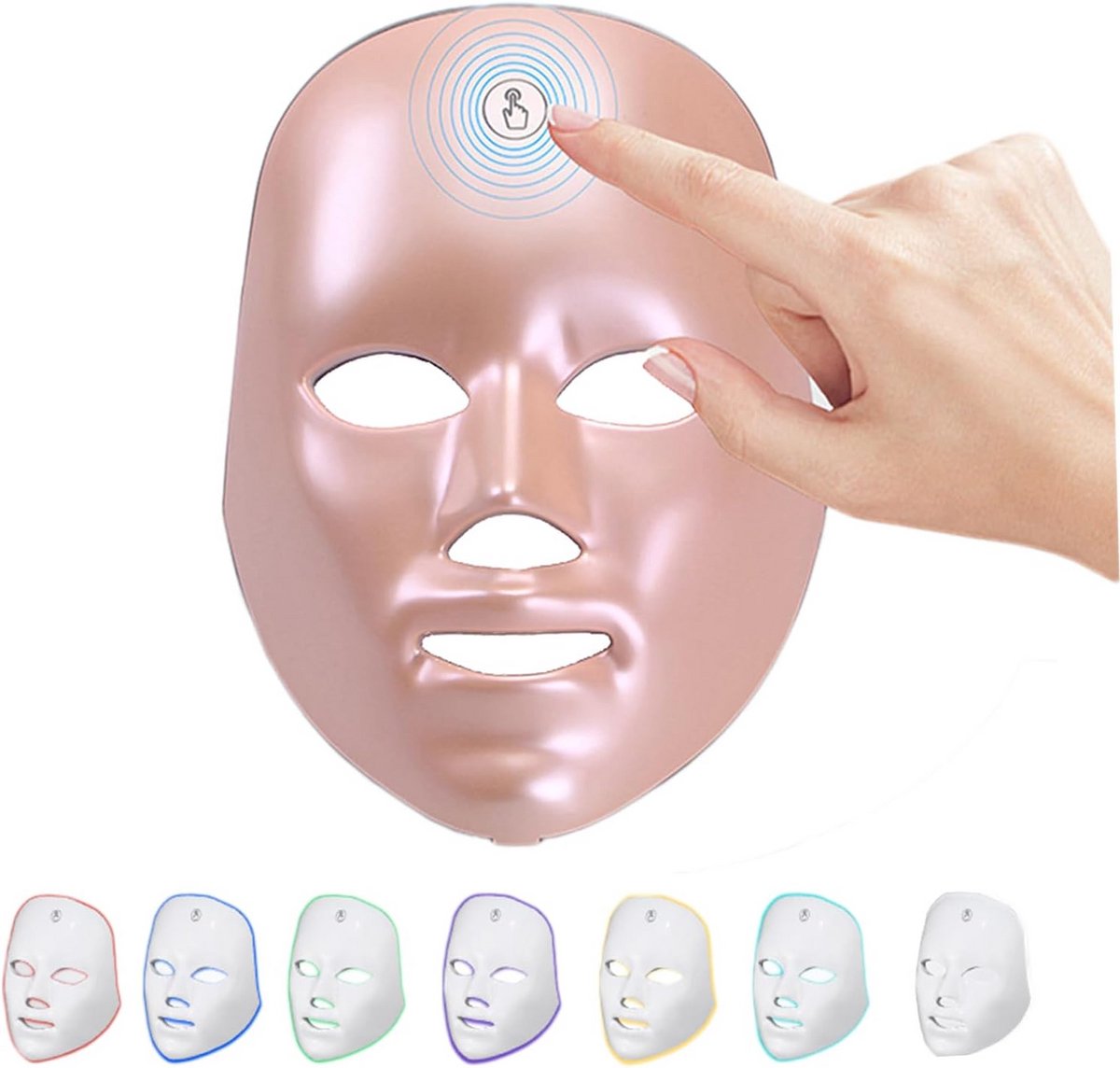LED Gezichtsmasker met 7 Lichtkleuren voor Huidverbetering