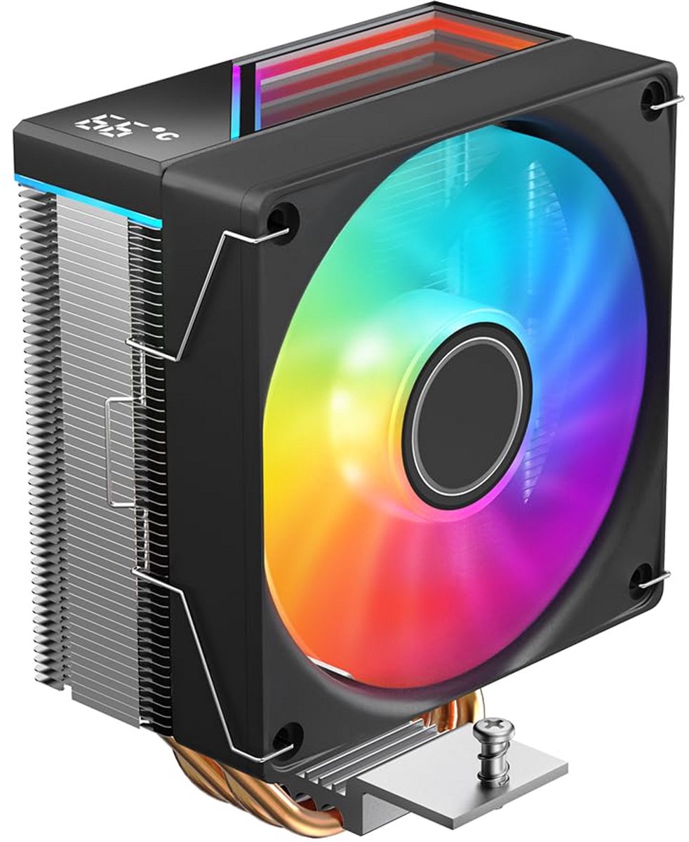 Krachtige CPU Koeler met Digitale Temperatuur Display en ARGB Ventilator