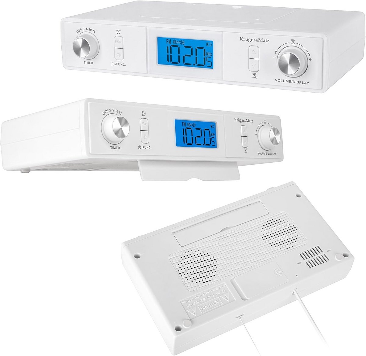 Onderbouw Keukenradio met Bluetooth, LCD en Wekkerfunctie