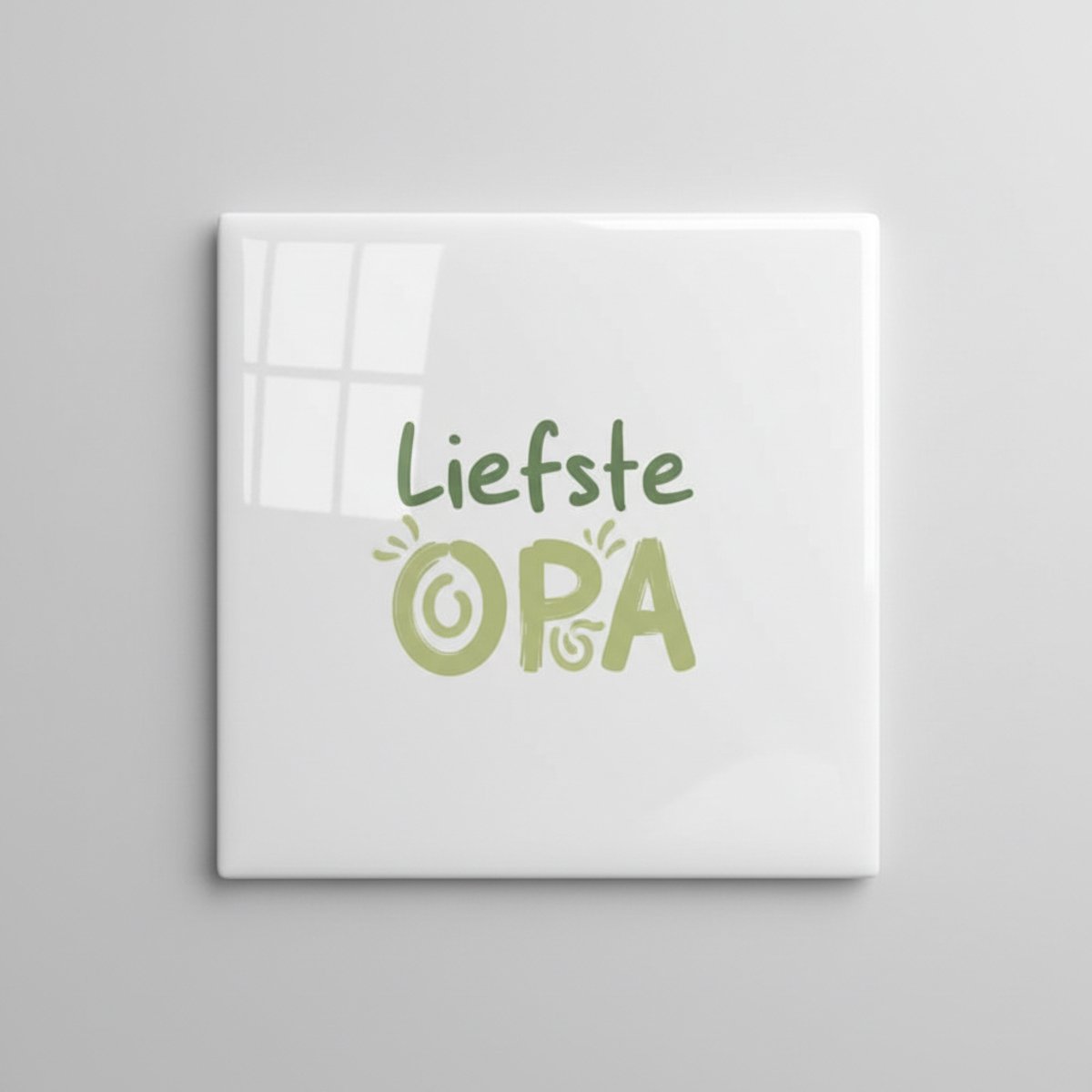 Liefste Opa Tegel 15x15 cm – Liefdevolle Familie Quote Keramische Decoratieve Tegel Cadeau