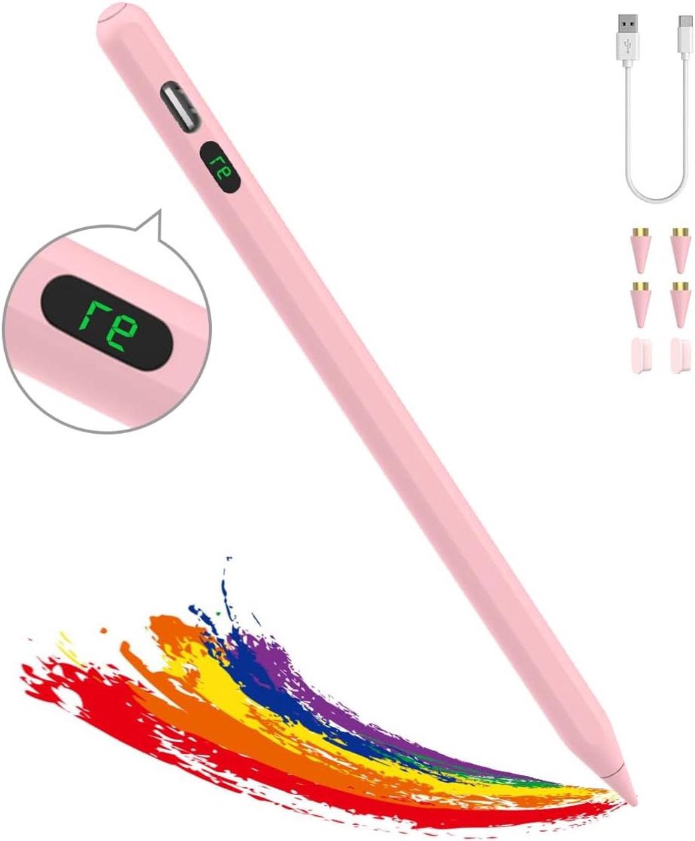 Stylus pen voor touchscreens - Oplaadbare stylus pen voor tablets en smartphones - Roze