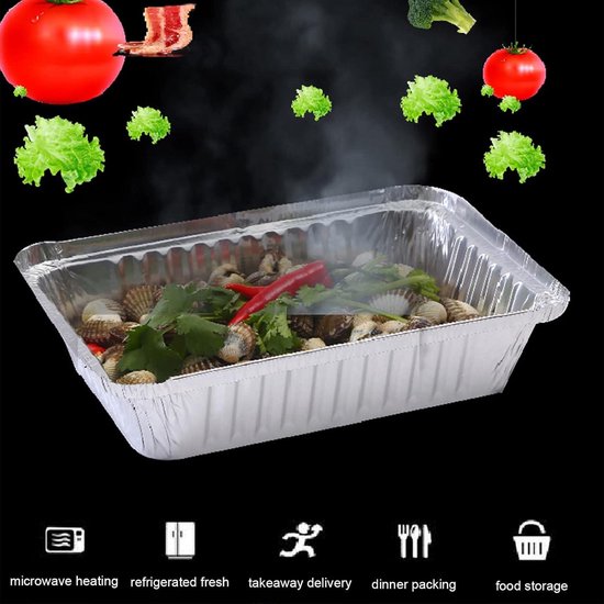 ECOPICNIC Ronde Kraft Saladekommen met PP deksel 50 stuks 500 ml | Wegwerp kommen met stevige PP deksels, voedselcontainers voor salades, snacks, warme en koude maaltijden