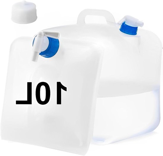 Opvouwbare Waterjerrycan – 3 Stuks, 10 Liter, BPA-vrij PE, Lekvrij, Vriesbestendig -30°C Tot +61°C, Voor Kamperen En Wandelen