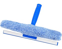 All4You - Allecta- Raamtrekker - Badkamer - Microvezel - Siliconen - Glas - Douche - Raam - Geschikt voor glasbewassing - 35cm breed trekker.