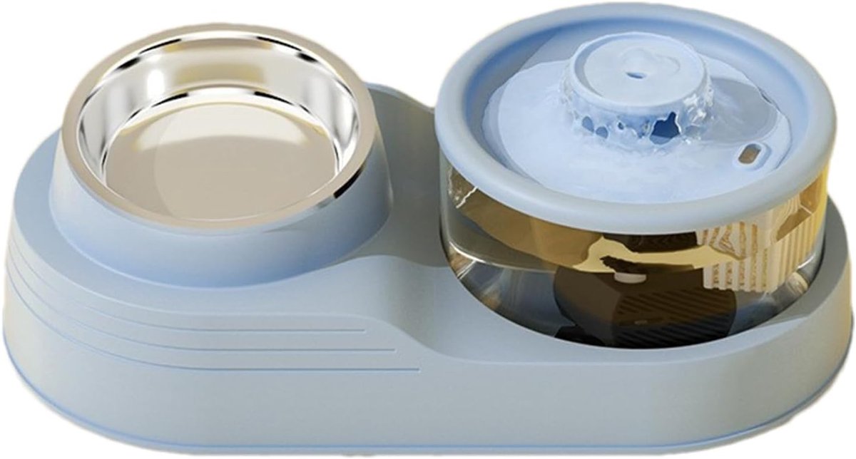 2-in-1 Automatische Kattenvoerbak met Afneembare - 2-in-1 - €33,85