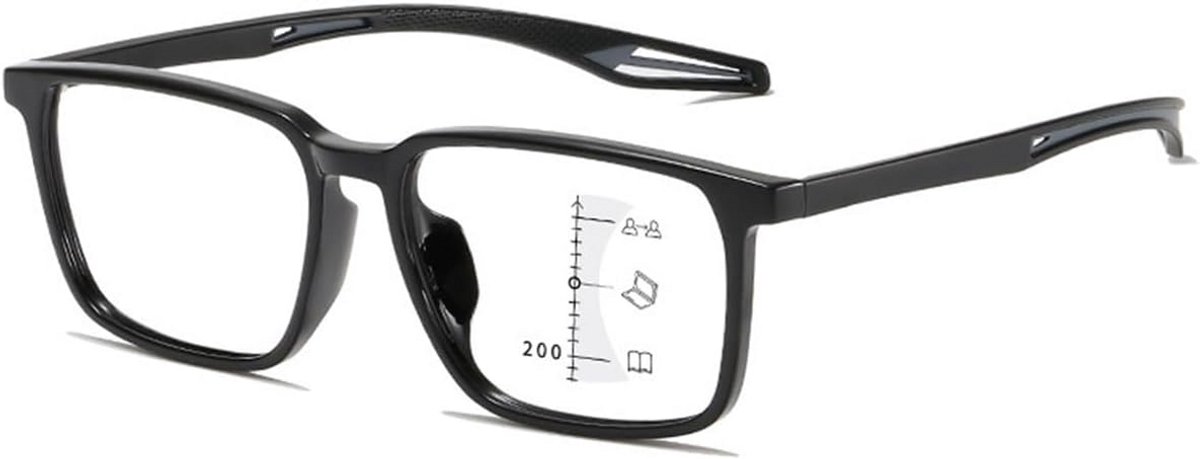 Multifocale Anti-Blauw Licht Leesbril met Lichtgewicht TR90 Frame - Voor Man en Vrouw