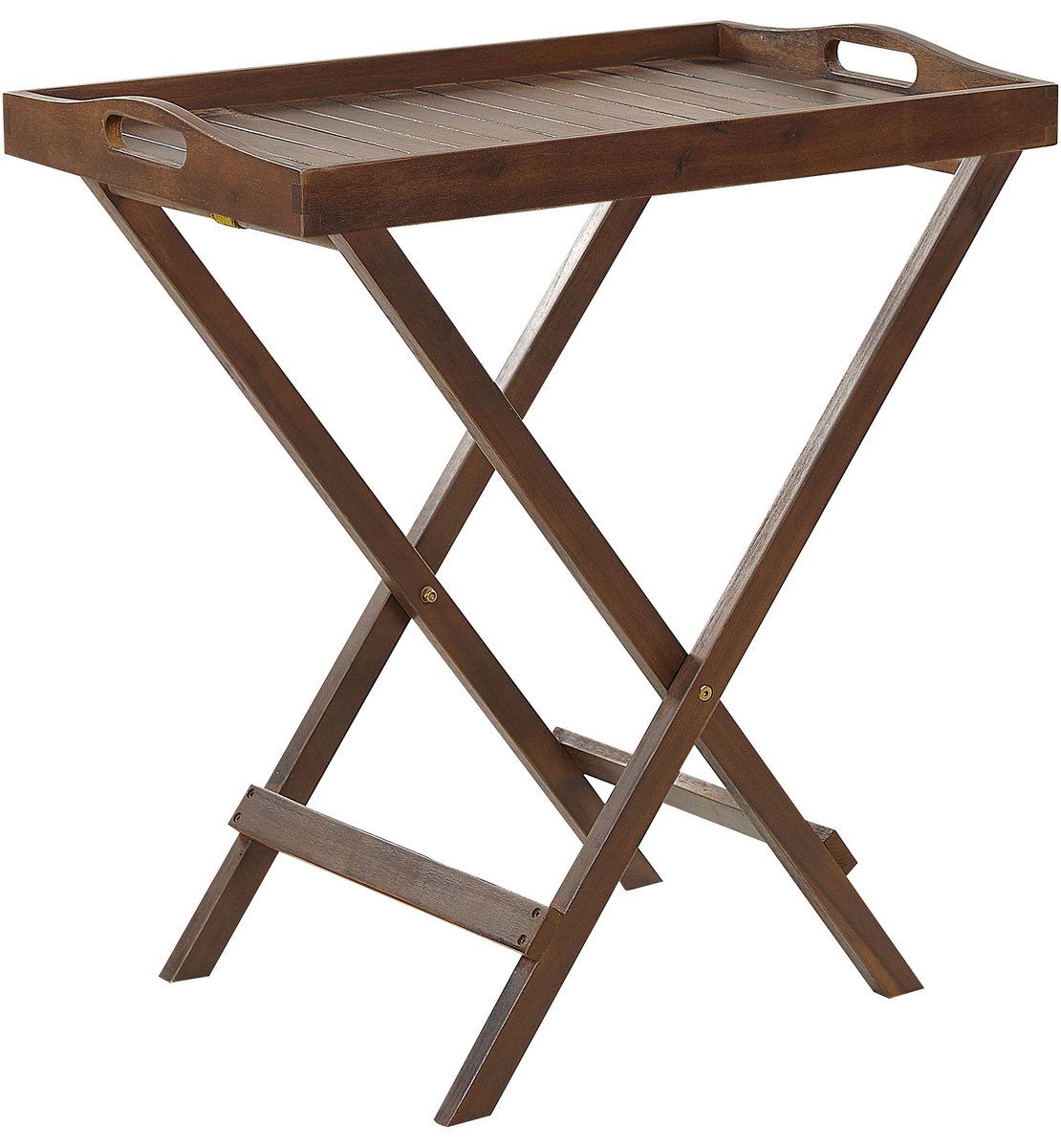 AMANTEA - Tuintafel - Donkerbruin - 45 x 68 cm - Acaciahout