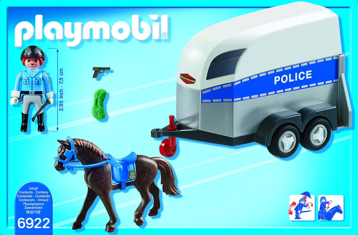Playmobil Bereden politie met trailer - 6922 — afbeelding 15