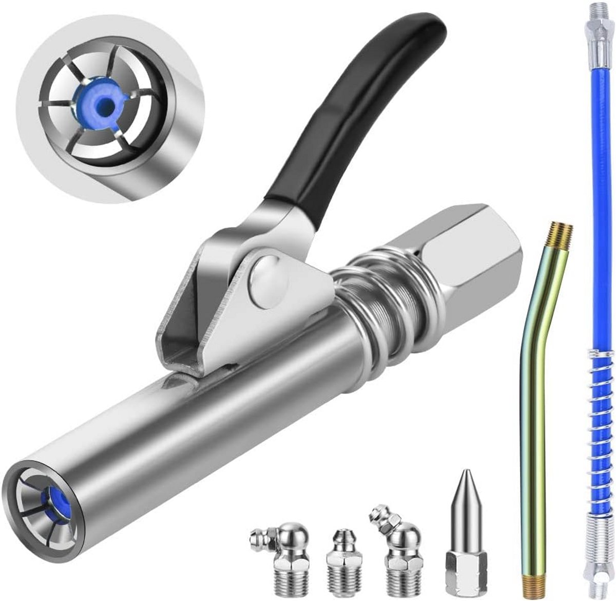 Hogedruk Vetpistool met Quick Release en G-koppeling - Ideaal voor Machine Smering