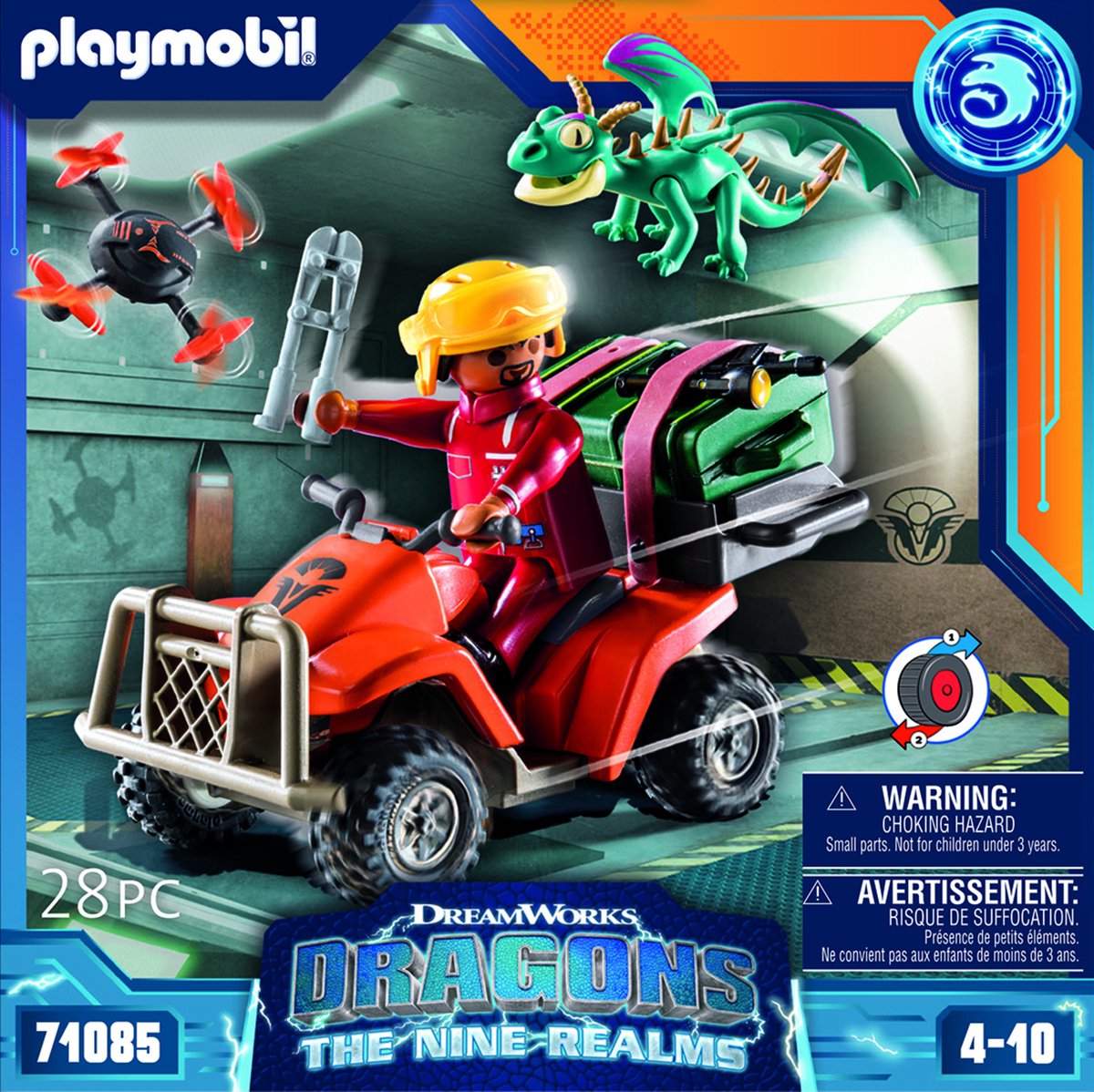 PLAYMOBIL Dragons: The Nine Realms - Icaris Quad & Phil - 71085