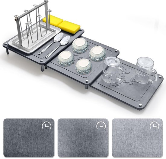 Waterabsorberende kiezelstenen onderzetters, waterabsorberende kiezelstenen, waterabsorberende steen, geschikt voor handzeep, zeep (wit