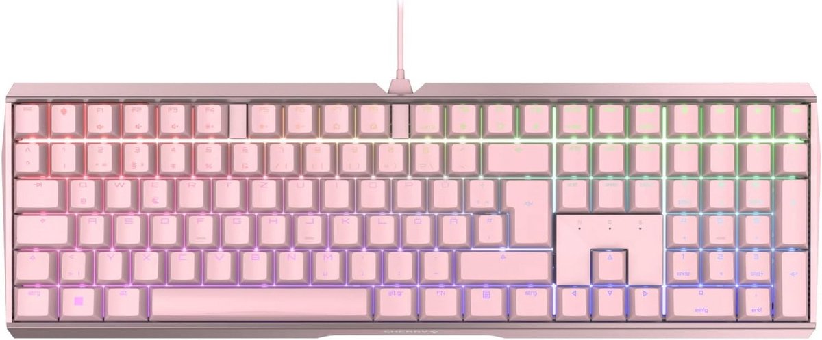 Mechanisch Gaming Toetsenbord met RGB Verlichting - QWERTZ Indeling, Bedraad, Aluminium Behuizing