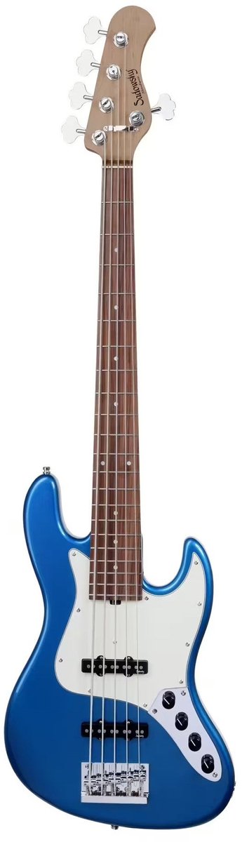 Sadowsky MetroExpress Vintage J/J Bass Morado Solid Ocean Blue Metallic 5-snarige elektrische basgitaar