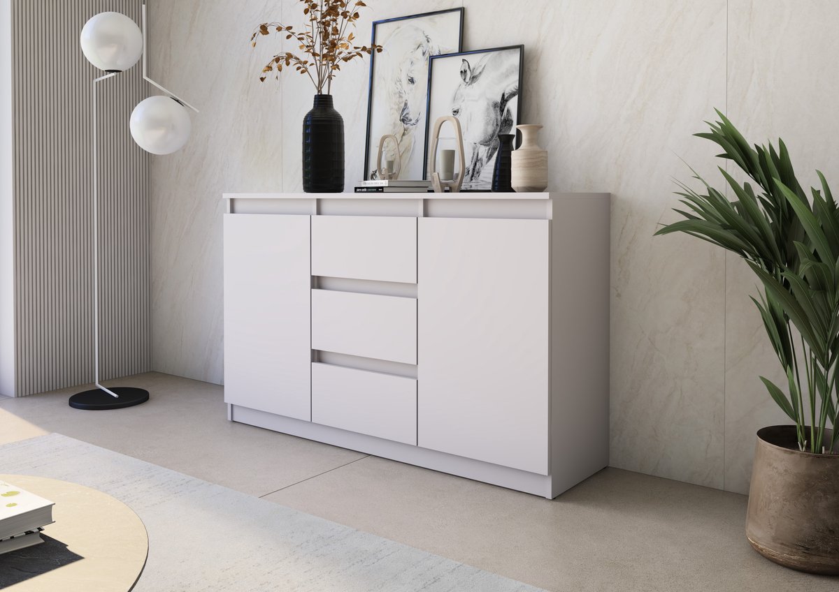 Pro-meubels - Dressoir Detroit - Beige - Kast - 120 cm - Opbergkast